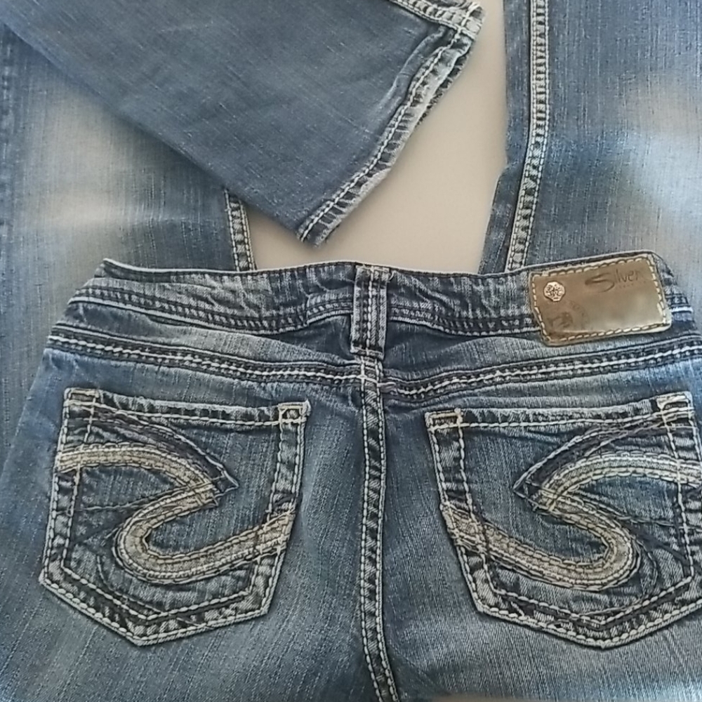 Women's Silver Jean's size 27x 33 - Picture 4 of 5